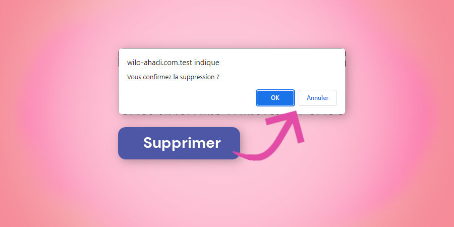 Laravel livewire : wire:click avec Javascript onclick confirm
